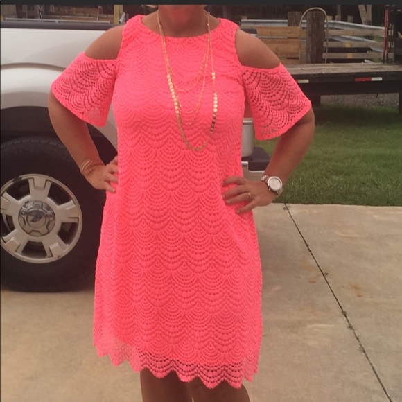 Lilly Pulitzer Somerset Open Shoulder Dress - Picture 1 of 4